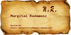 Margitai Radamesz névjegykártya